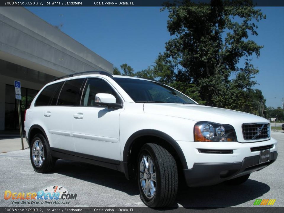 2008 Volvo XC90 3.2 Ice White / Sandstone Photo #3