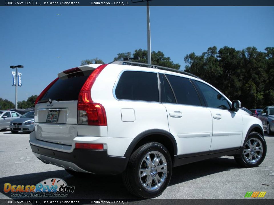 2008 Volvo XC90 3.2 Ice White / Sandstone Photo #5