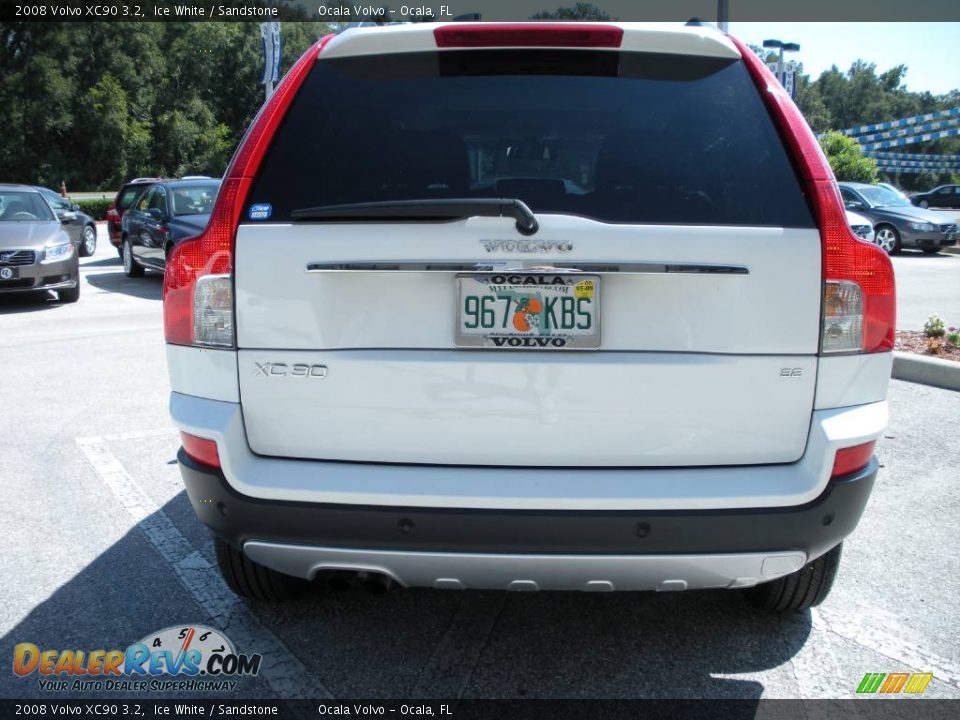 2008 Volvo XC90 3.2 Ice White / Sandstone Photo #6