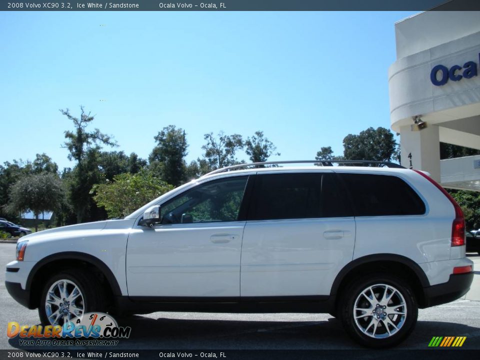 2008 Volvo XC90 3.2 Ice White / Sandstone Photo #8