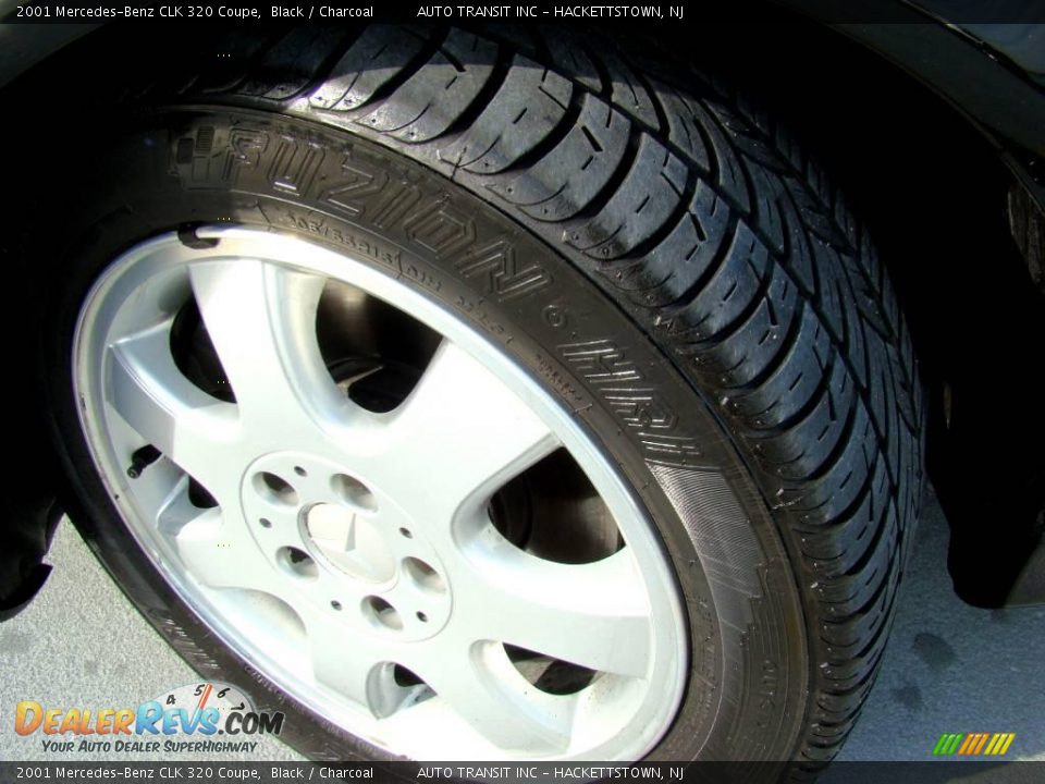 2001 Mercedes-Benz CLK 320 Coupe Black / Charcoal Photo #8