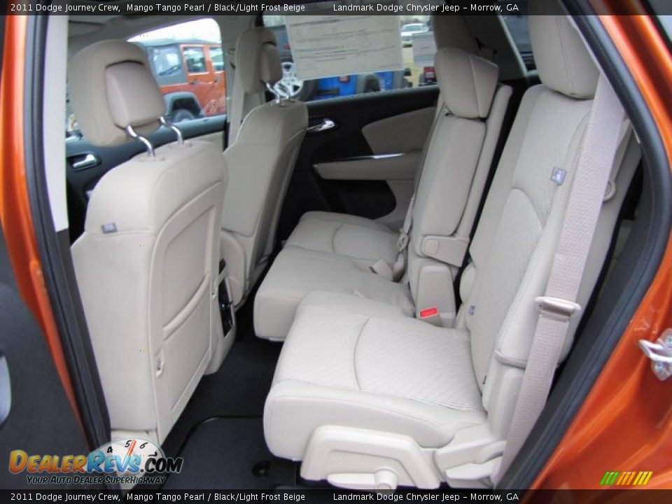 Black Light Frost Beige Interior 2011 Dodge Journey Crew