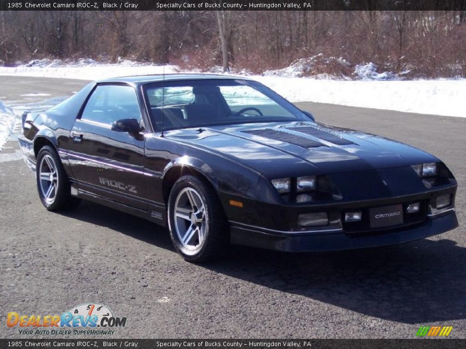 1985 Chevrolet Camaro IROC-Z Black / Gray Photo #2