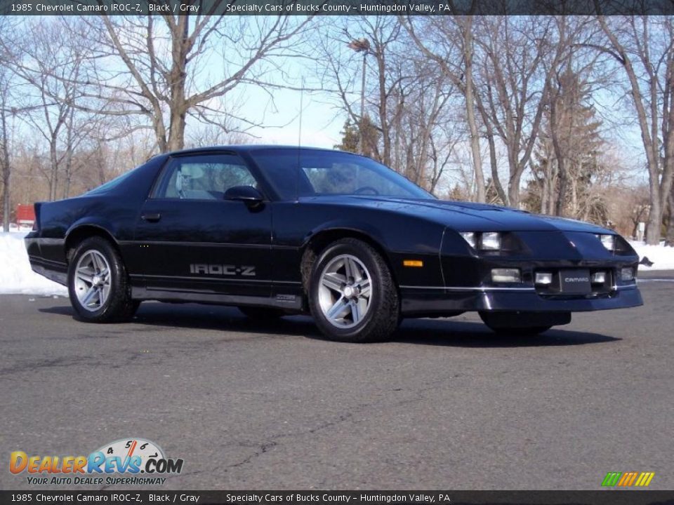 Black 1985 Chevrolet Camaro IROC-Z Photo #3