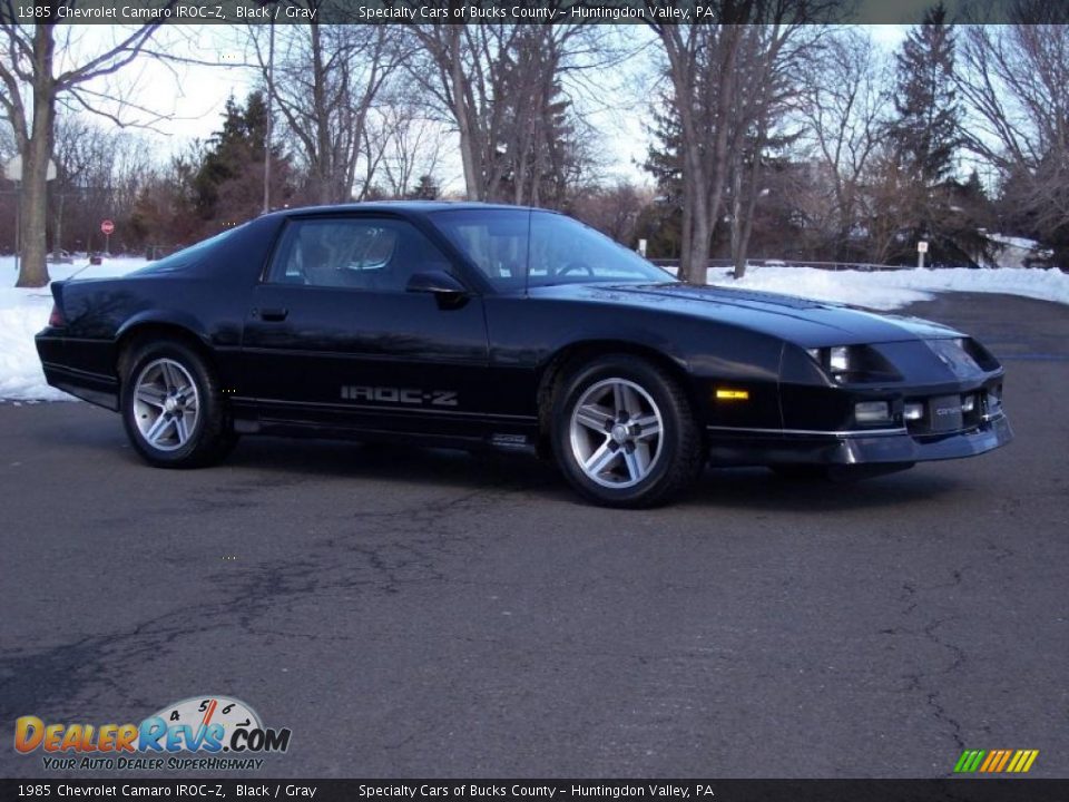 1985 Chevrolet Camaro IROC-Z Black / Gray Photo #8