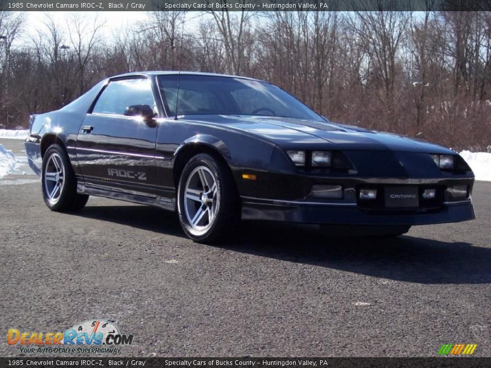 1985 Chevrolet Camaro IROC-Z Black / Gray Photo #16