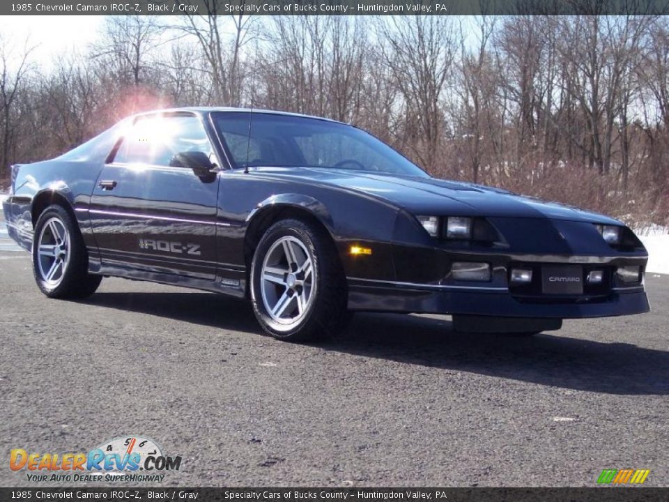 1985 Chevrolet Camaro IROC-Z Black / Gray Photo #17