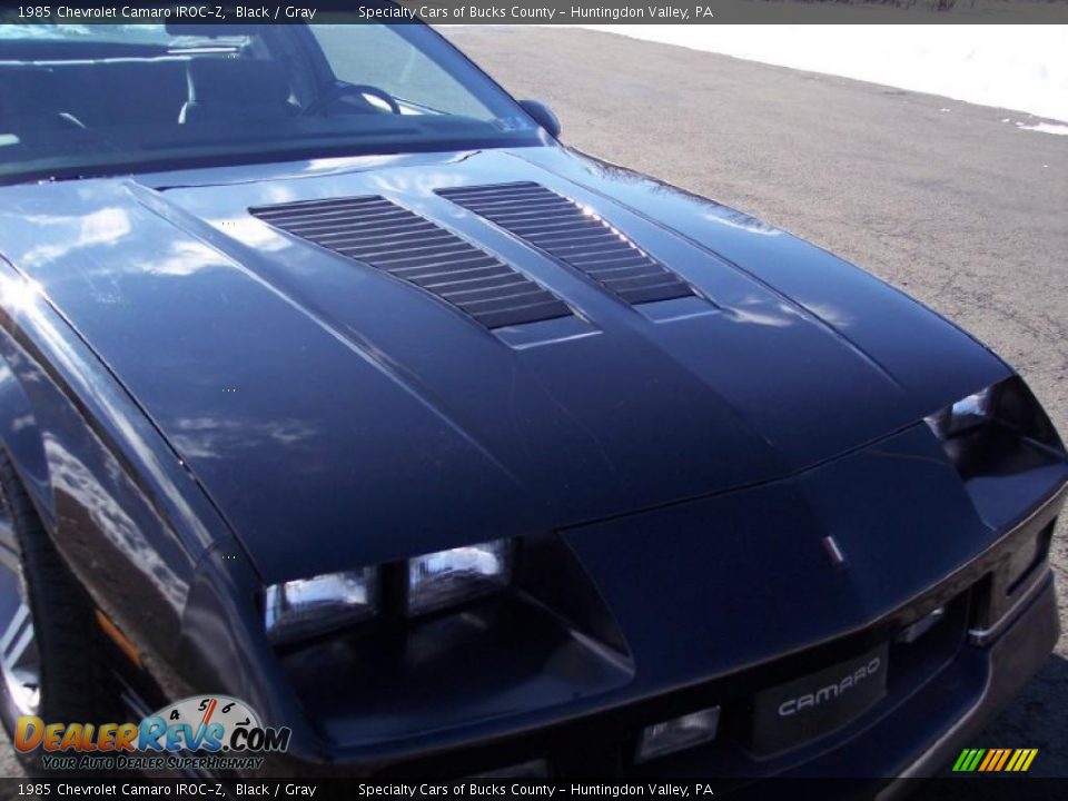 1985 Chevrolet Camaro IROC-Z Black / Gray Photo #18