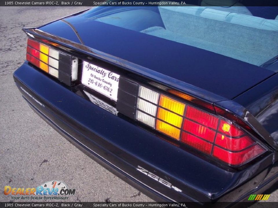 1985 Chevrolet Camaro IROC-Z Black / Gray Photo #24