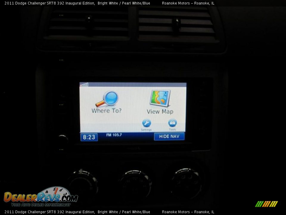 2011 Dodge Challenger SRT8 392 Inaugural Edition Bright White / Pearl White/Blue Photo #17