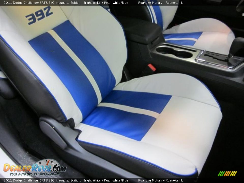 Pearl White/Blue Interior - 2011 Dodge Challenger SRT8 392 Inaugural Edition Photo #19