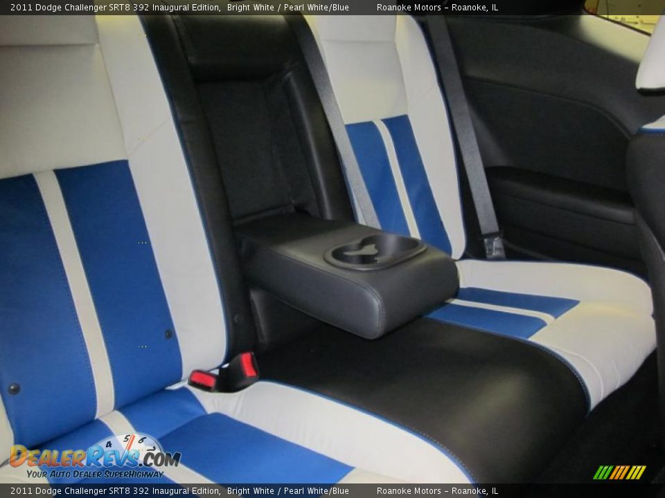 Pearl White/Blue Interior - 2011 Dodge Challenger SRT8 392 Inaugural Edition Photo #20
