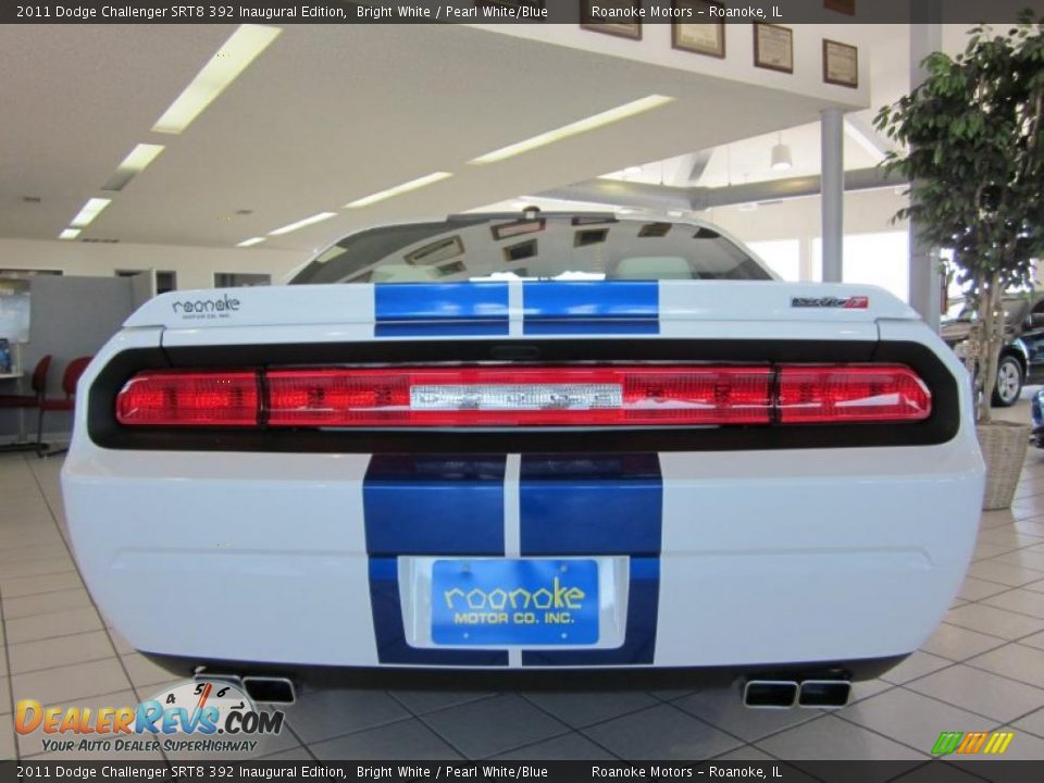 2011 Dodge Challenger SRT8 392 Inaugural Edition Bright White / Pearl White/Blue Photo #22