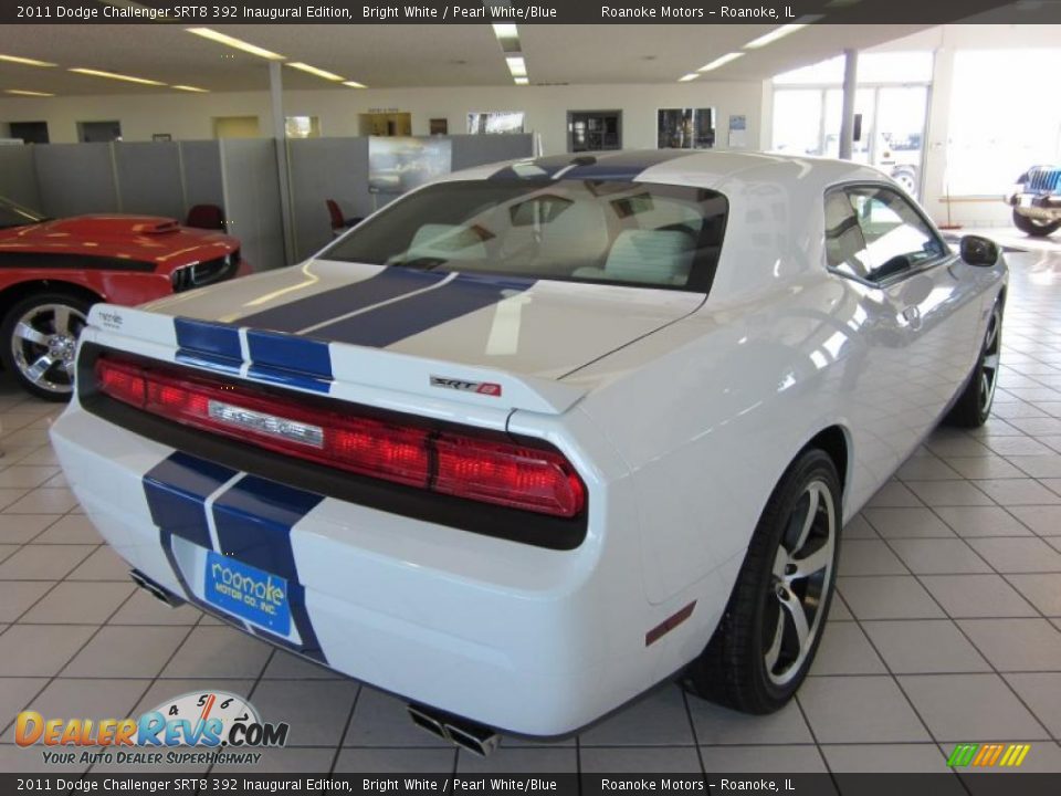2011 Dodge Challenger SRT8 392 Inaugural Edition Bright White / Pearl White/Blue Photo #23