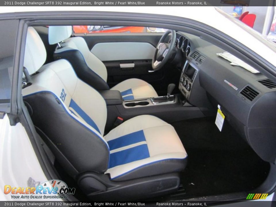 Pearl White/Blue Interior - 2011 Dodge Challenger SRT8 392 Inaugural Edition Photo #27