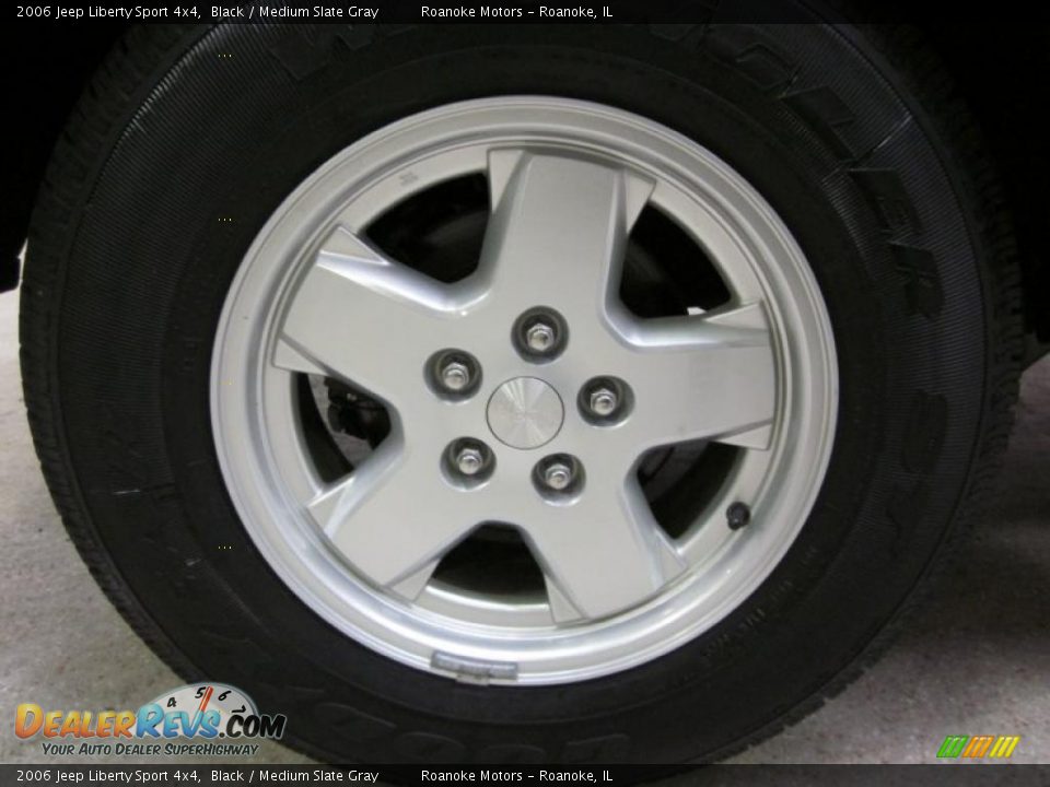 2006 Jeep Liberty Sport 4x4 Black / Medium Slate Gray Photo #8