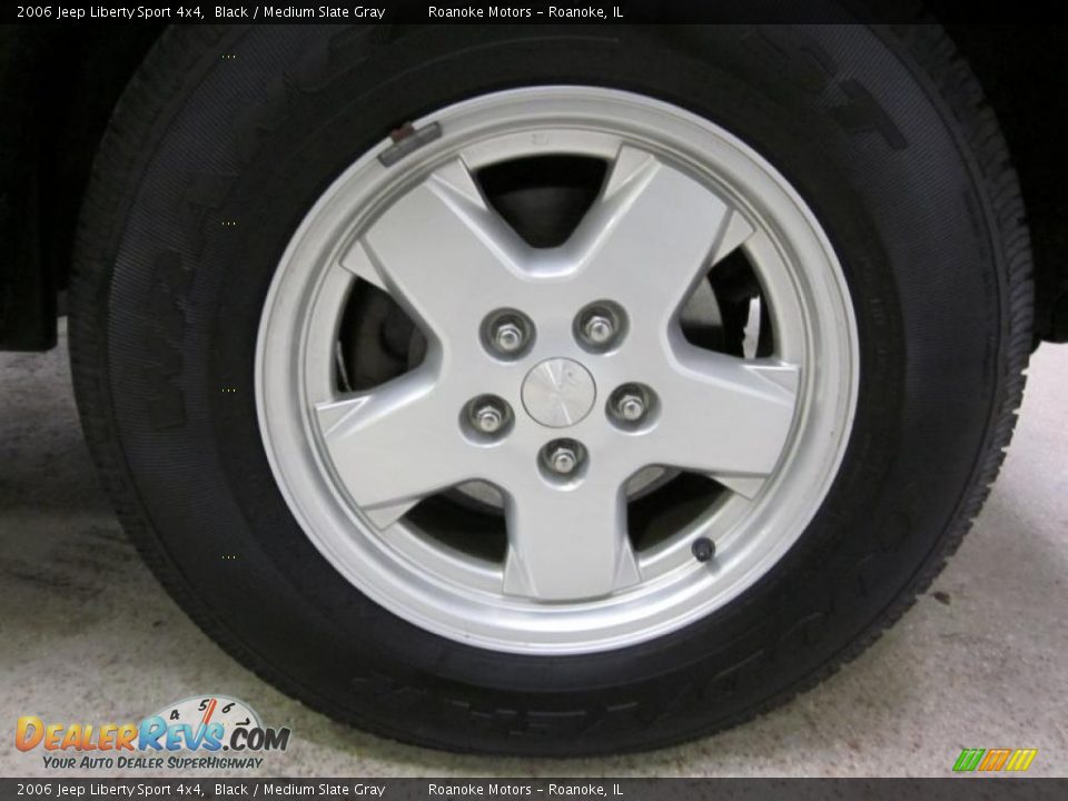 2006 Jeep Liberty Sport 4x4 Black / Medium Slate Gray Photo #9