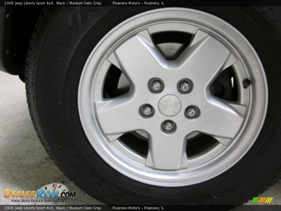2006 Jeep Liberty Sport 4x4 Black / Medium Slate Gray Photo #10