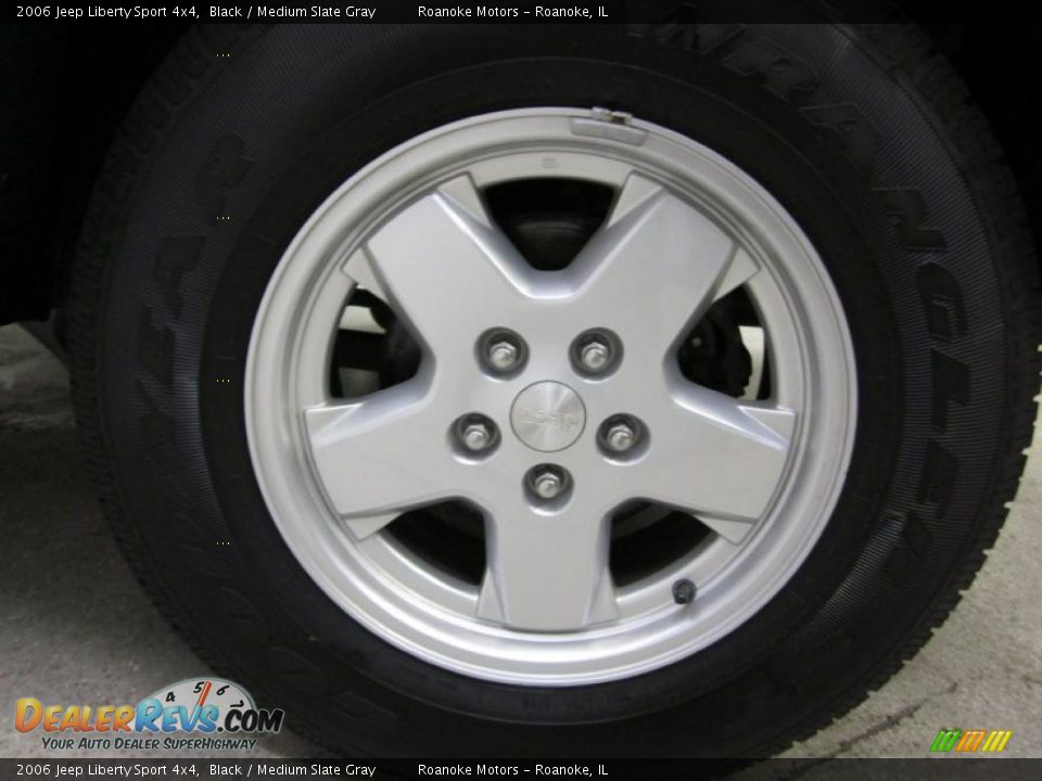 2006 Jeep Liberty Sport 4x4 Black / Medium Slate Gray Photo #11