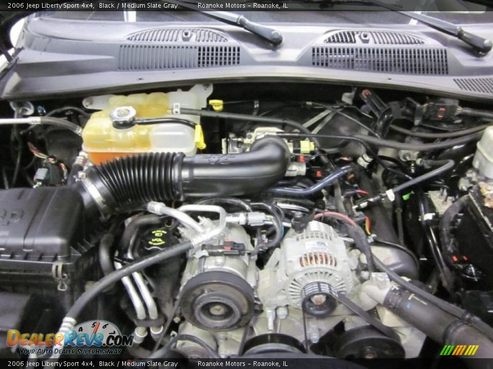 2006 Jeep Liberty Sport 4x4 Black / Medium Slate Gray Photo #12