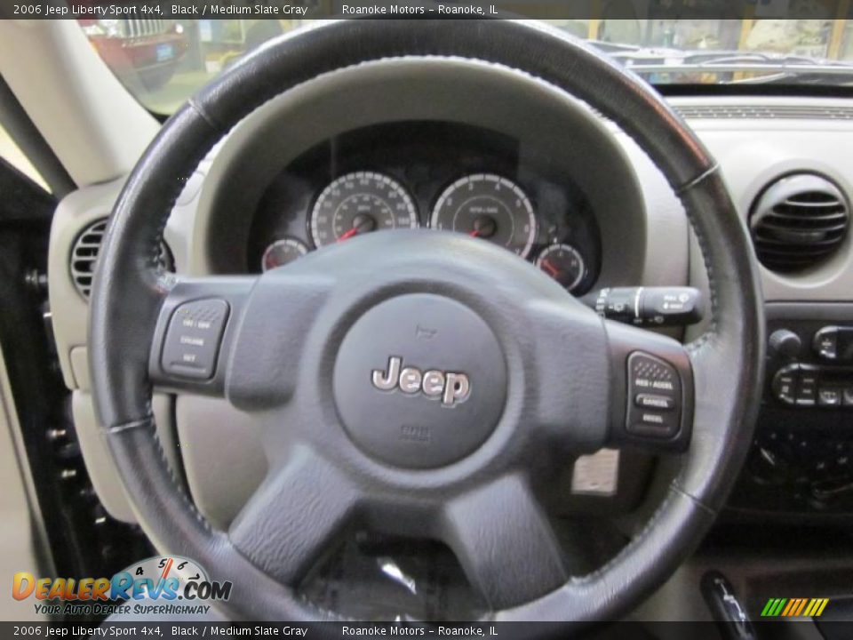 2006 Jeep Liberty Sport 4x4 Black / Medium Slate Gray Photo #15
