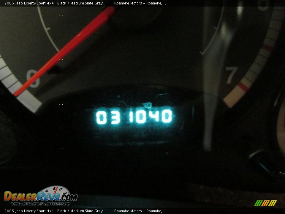 2006 Jeep Liberty Sport 4x4 Black / Medium Slate Gray Photo #16
