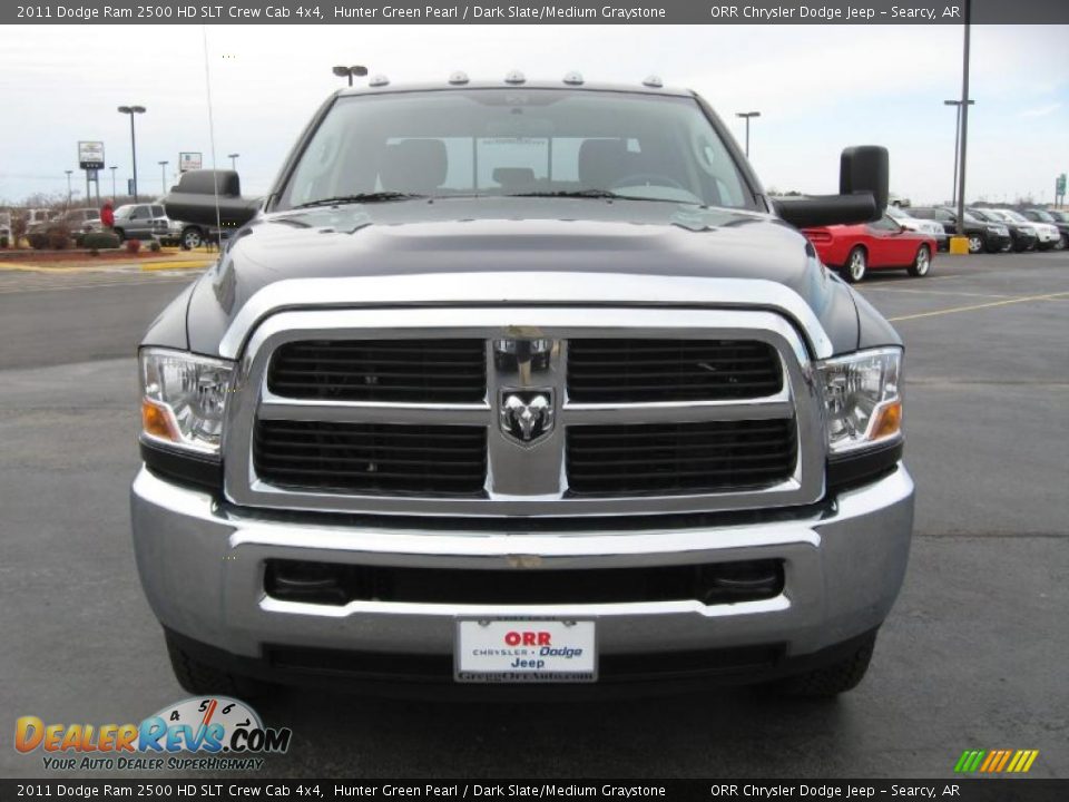 2011 Dodge Ram 2500 HD SLT Crew Cab 4x4 Hunter Green Pearl / Dark Slate/Medium Graystone Photo #2