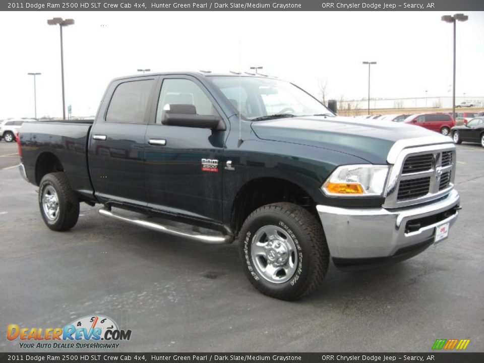 2011 Dodge Ram 2500 HD SLT Crew Cab 4x4 Hunter Green Pearl / Dark Slate/Medium Graystone Photo #3