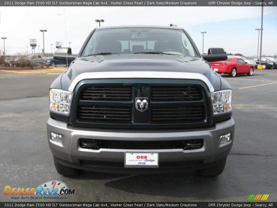 2011 Dodge Ram 2500 HD SLT Outdoorsman Mega Cab 4x4 Hunter Green Pearl / Dark Slate/Medium Graystone Photo #2