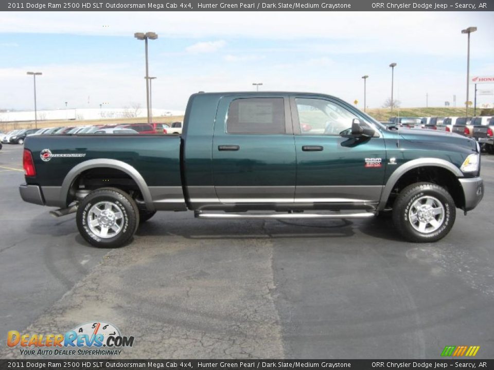 Hunter Green Pearl 2011 Dodge Ram 2500 HD SLT Outdoorsman Mega Cab 4x4 Photo #4