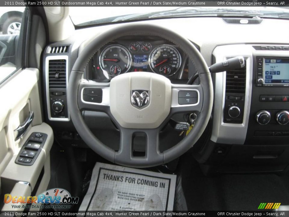 2011 Dodge Ram 2500 HD SLT Outdoorsman Mega Cab 4x4 Hunter Green Pearl / Dark Slate/Medium Graystone Photo #9