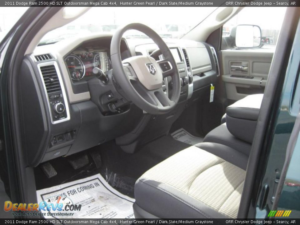 Dark Slate/Medium Graystone Interior - 2011 Dodge Ram 2500 HD SLT Outdoorsman Mega Cab 4x4 Photo #11