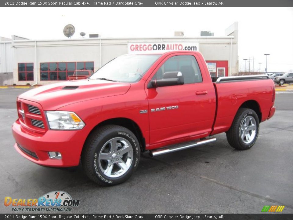 2011 Dodge Ram 1500 Sport Regular Cab 4x4 Flame Red / Dark Slate Gray Photo #1