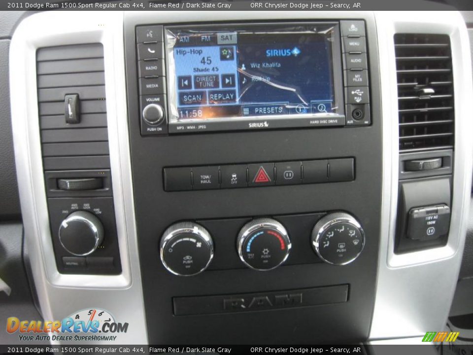 Controls of 2011 Dodge Ram 1500 Sport Regular Cab 4x4 Photo #13