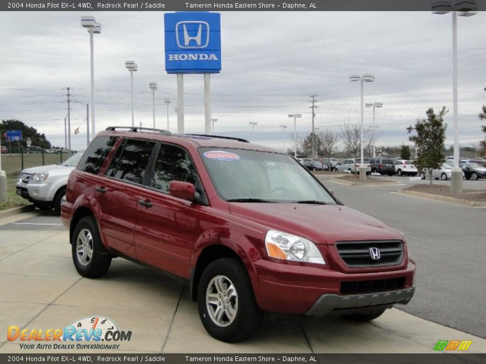 2004 Honda Pilot EX-L 4WD Redrock Pearl / Saddle Photo #2