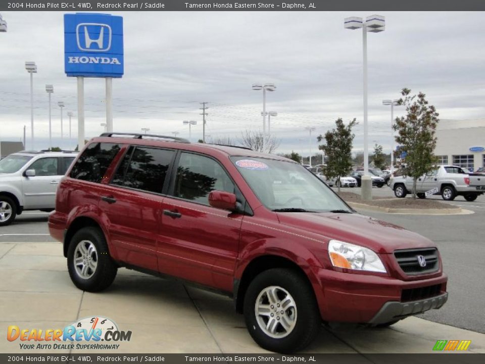 2004 Honda Pilot EX-L 4WD Redrock Pearl / Saddle Photo #3