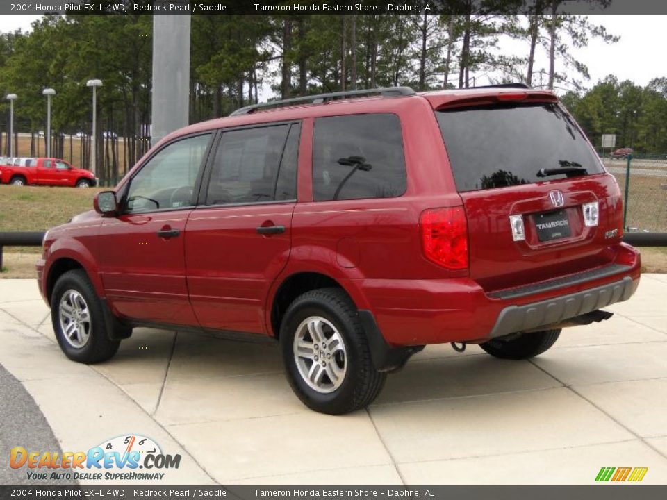 2004 Honda Pilot EX-L 4WD Redrock Pearl / Saddle Photo #6