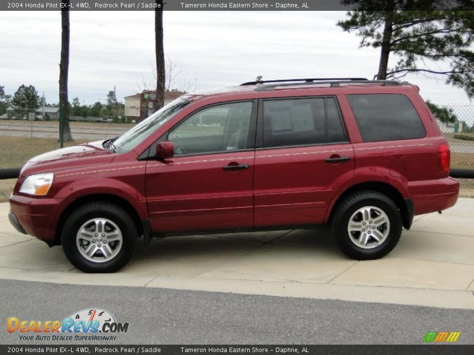 2004 Honda Pilot EX-L 4WD Redrock Pearl / Saddle Photo #8