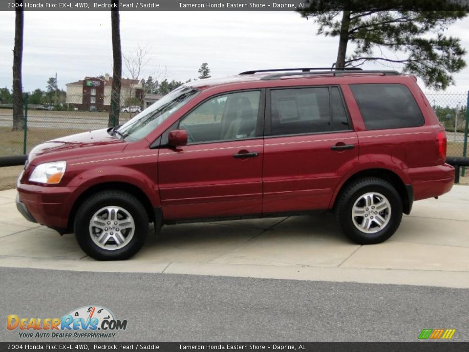 2004 Honda Pilot EX-L 4WD Redrock Pearl / Saddle Photo #9