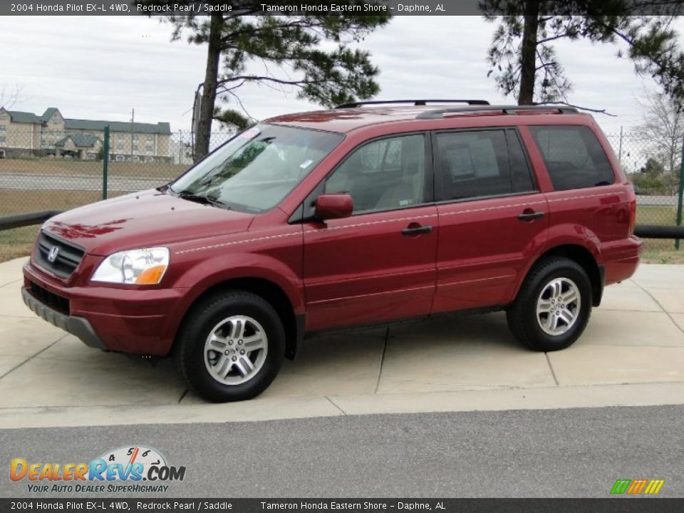 2004 Honda Pilot EX-L 4WD Redrock Pearl / Saddle Photo #10