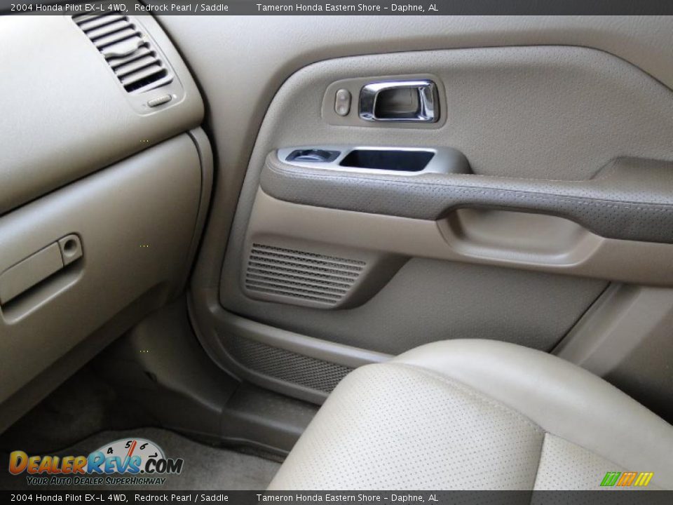 2004 Honda Pilot EX-L 4WD Redrock Pearl / Saddle Photo #26