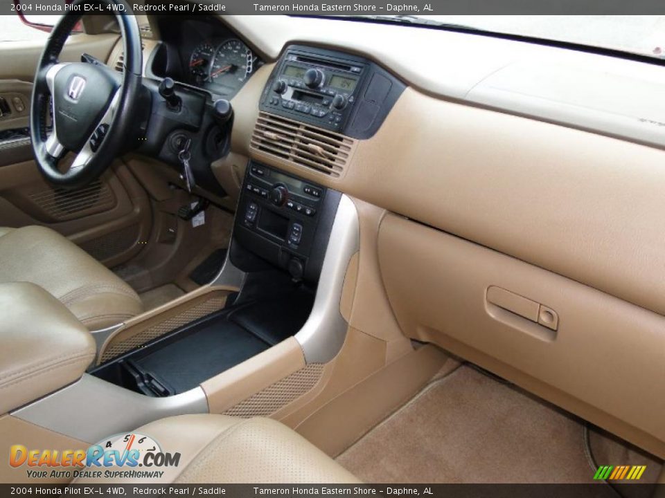 2004 Honda Pilot EX-L 4WD Redrock Pearl / Saddle Photo #27