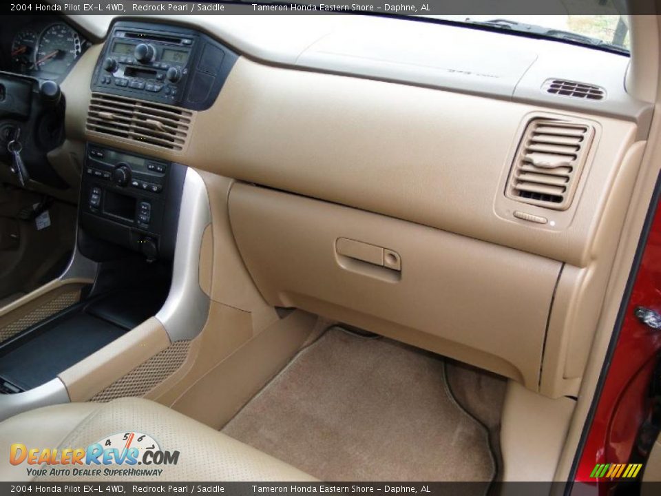 2004 Honda Pilot EX-L 4WD Redrock Pearl / Saddle Photo #28