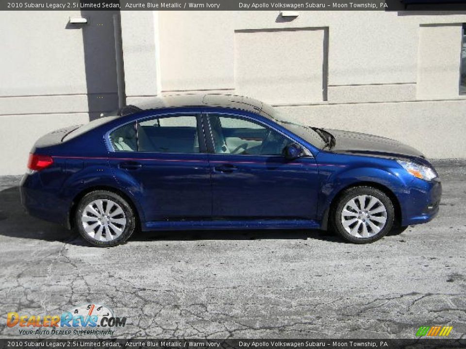 2010 Subaru Legacy 2.5i Limited Sedan Azurite Blue Metallic / Warm Ivory Photo #2