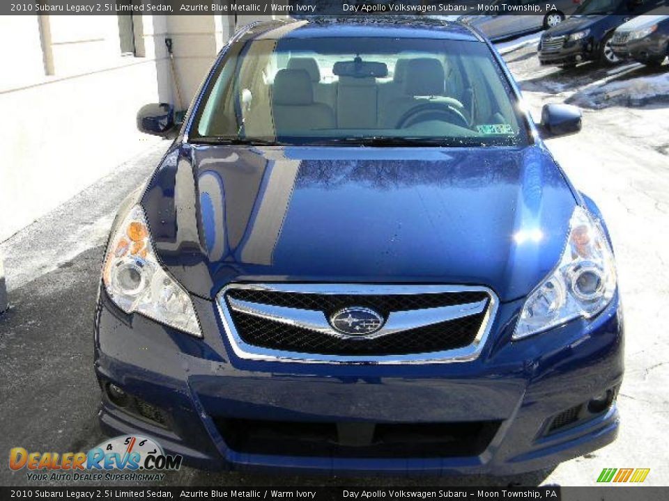 2010 Subaru Legacy 2.5i Limited Sedan Azurite Blue Metallic / Warm Ivory Photo #8