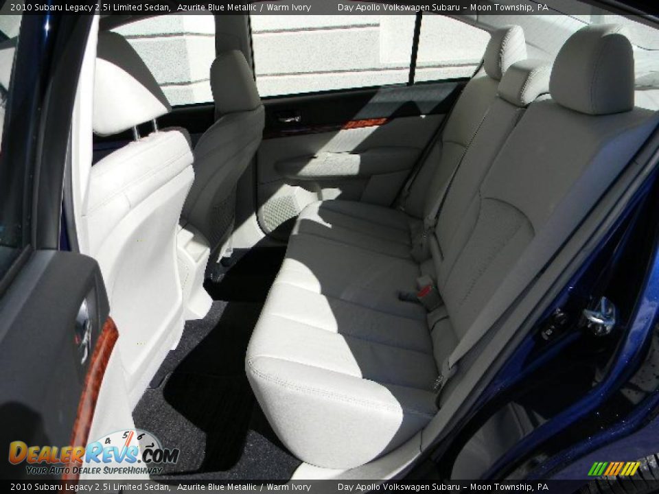 2010 Subaru Legacy 2.5i Limited Sedan Azurite Blue Metallic / Warm Ivory Photo #12