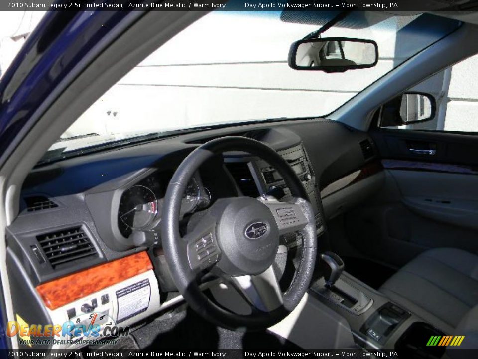2010 Subaru Legacy 2.5i Limited Sedan Azurite Blue Metallic / Warm Ivory Photo #14