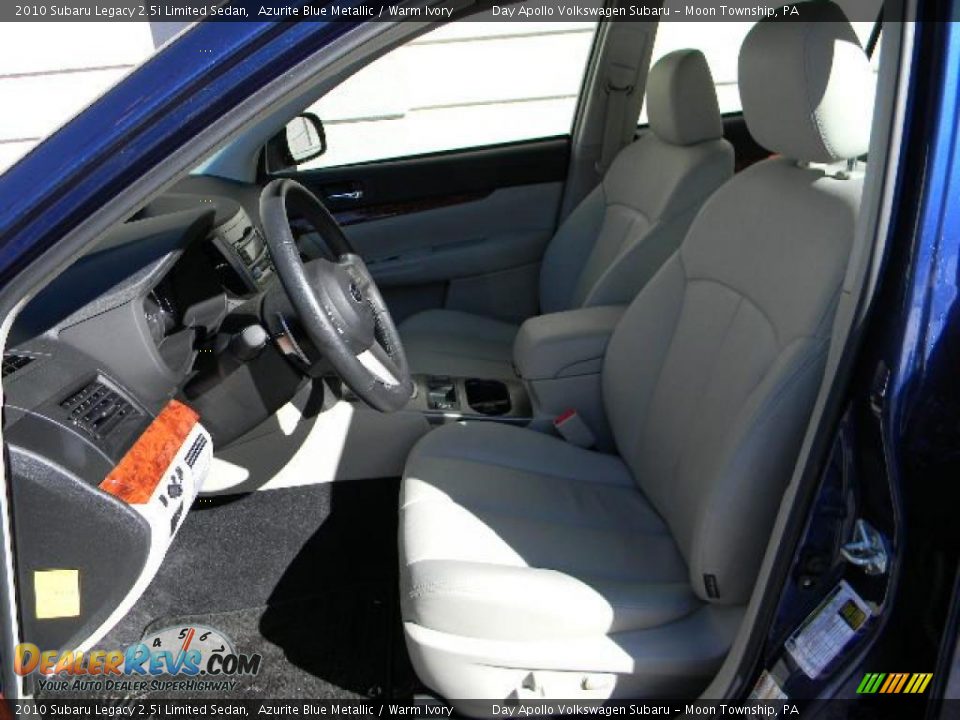 Warm Ivory Interior - 2010 Subaru Legacy 2.5i Limited Sedan Photo #15