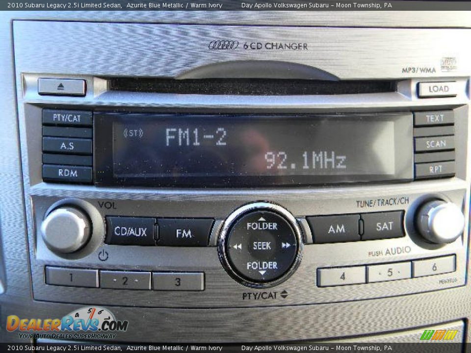 2010 Subaru Legacy 2.5i Limited Sedan Azurite Blue Metallic / Warm Ivory Photo #24