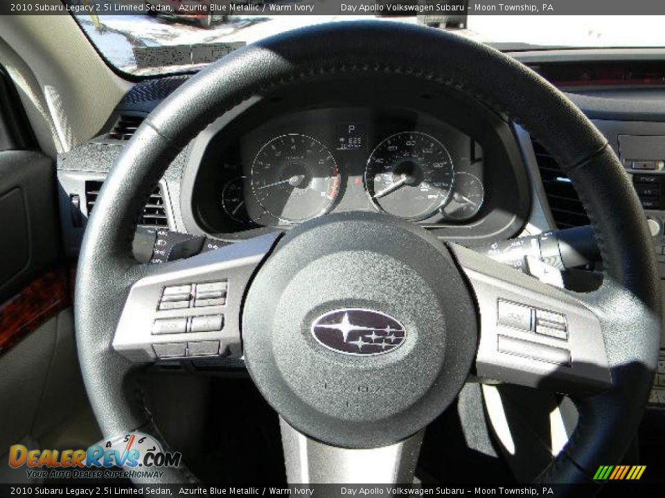 2010 Subaru Legacy 2.5i Limited Sedan Azurite Blue Metallic / Warm Ivory Photo #28